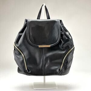 Faux Leather‎ Black and Gold Backpack Soft Butter Like material